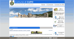Desktop Screenshot of comune.cleto.cs.it